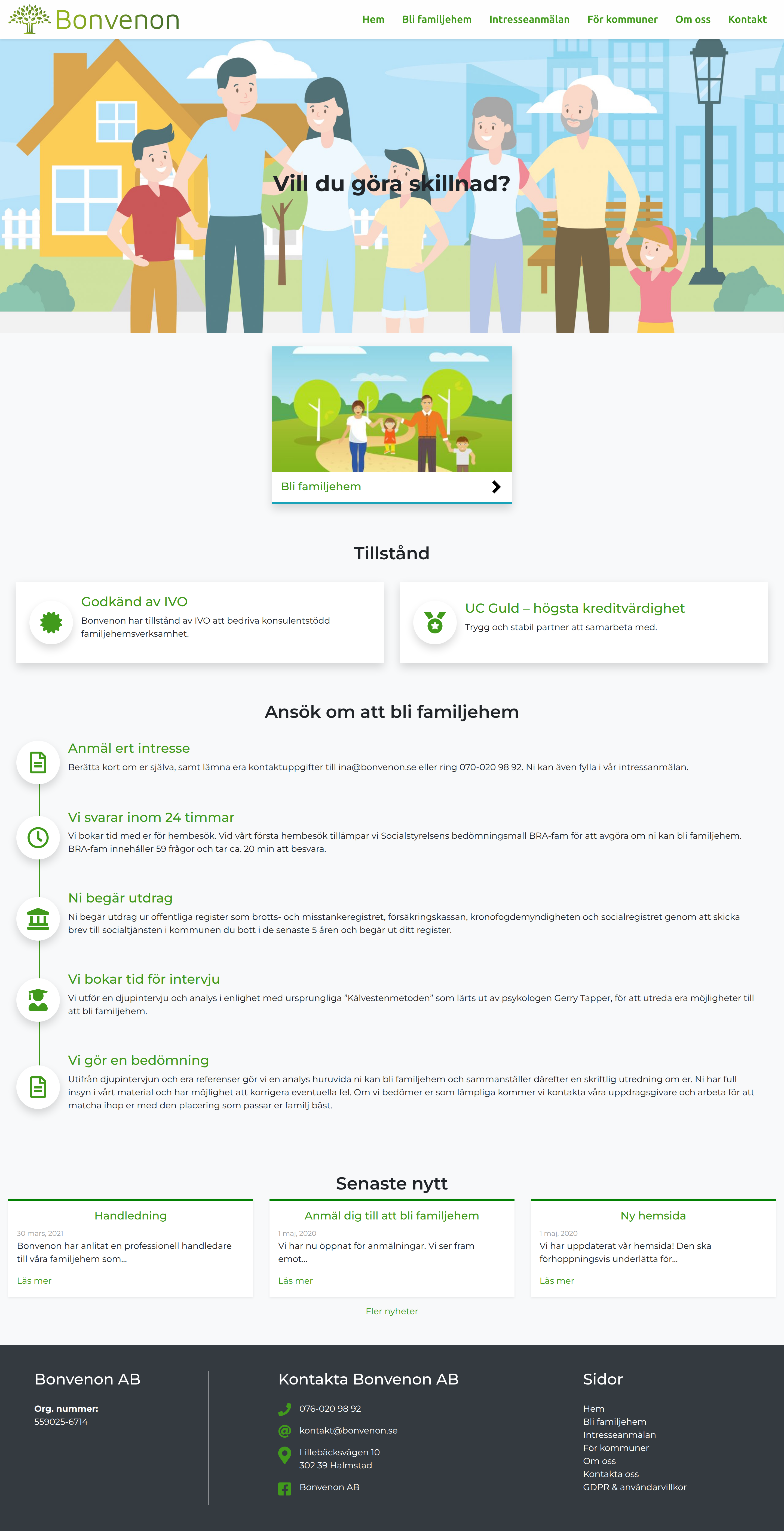 Screenshot of Bonvenon.se