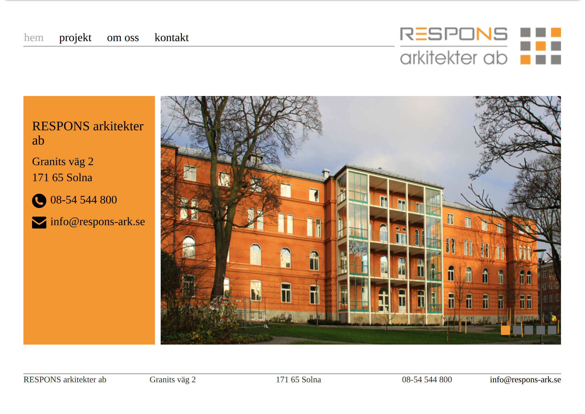 Screenshot of Respons Ark